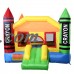 Gymax Inflatable Bounce House Jumper Moonwalk Bouncer Without Blower   